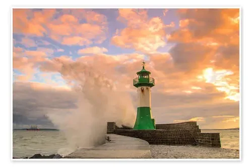 Evening at the lighthouse de Simone Splinter