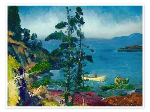 Evening Blue (Monhegan Island) de George Wesley Bellows Nook Vintage Archive