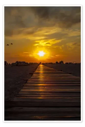 Evening sun in St Peter Ording on the North Sea de Dennis Stracke