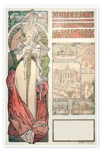 Exposición en Austria, 1900 de Alfons Mucha akg-images