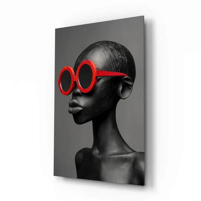 Faces of Colors Glass Wall Art Designer Collection – 28.5 » X 18 «