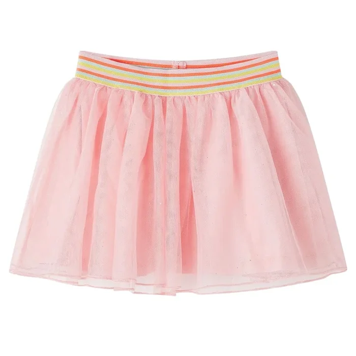 Falda infantil con tul rosa claro 104