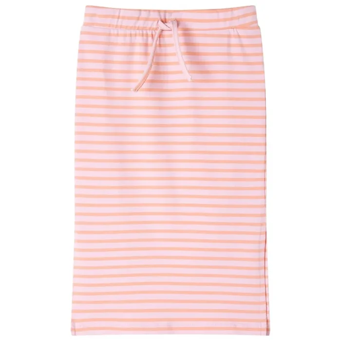 Falda recta infantil con rayas rosa 128