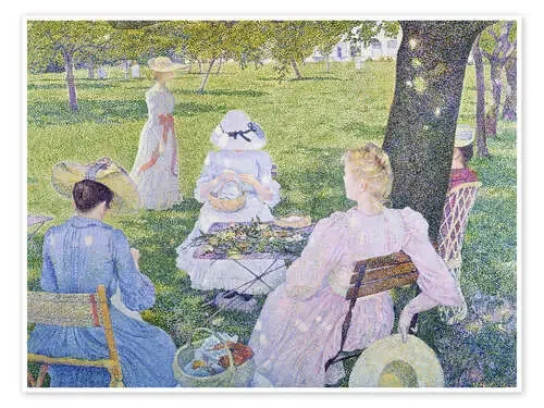 Familia en el huerto de Theo van Rysselberghe ARTOTHEK