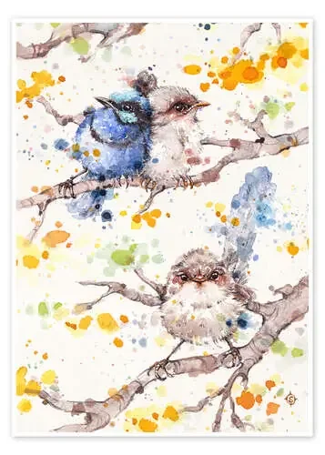 Family Life (fairy Wren) de Sillier Than Sally