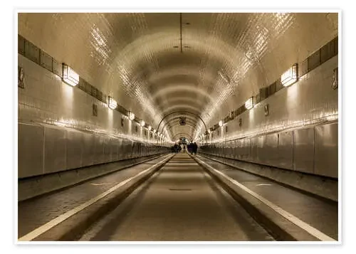 Famous Elbtunnel, Hamburg, Germany de Markus Ulrich