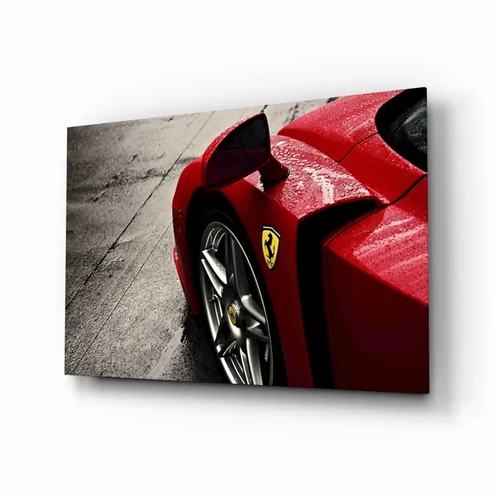 Ferrari FXX K Glass Wall Art – 28.5 » x 18 «