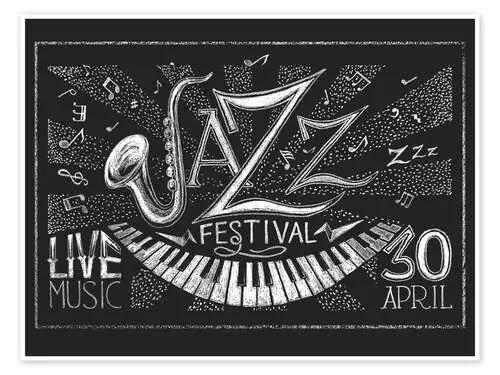 Festival de Jazz en la pizarra negra Editors Choice