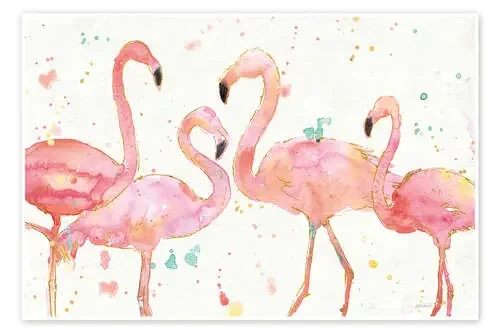 Fiebre de flamencos I de Anne Tavoletti Wild Apple Graphics
