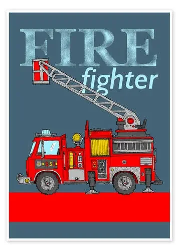 Fire fighter, camión de bomberos de Fluffy Feelings