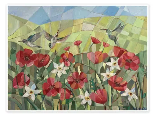 Flight over the flowering field de Iuliia Kotenko