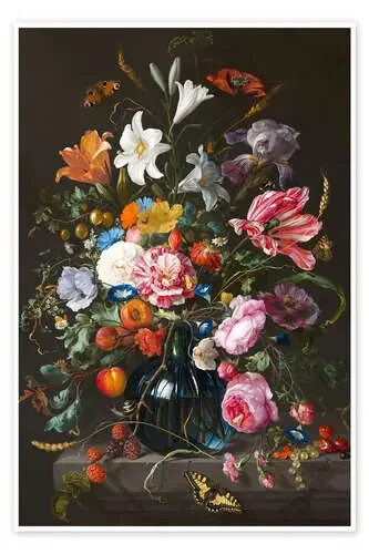 Florero con flores de Jan Davidsz de Heem Master Collection