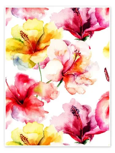 Flores de lirio en acuarela Editors Choice