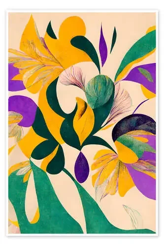 Flores de primavera retro de treechild