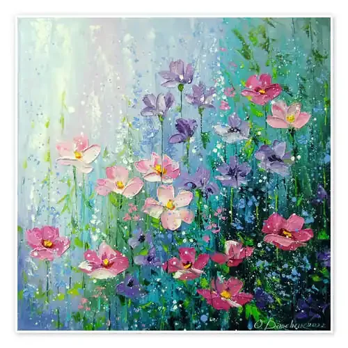Flores delicadas de verano en tonos pastel de Olha Darchuk