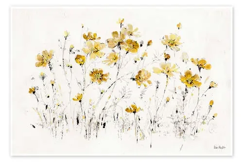 Flores silvestres en amarillo I de Lisa Audit Wild Apple Graphics