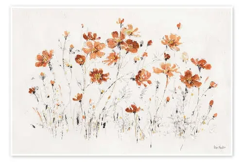 Flores silvestres en naranja de Lisa Audit Wild Apple Graphics