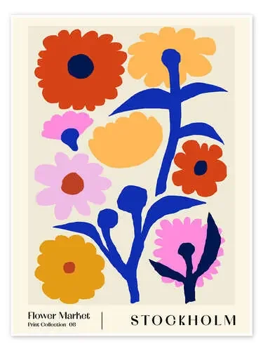 Flower Market Stockholm I de NKTN Exhibition Posters