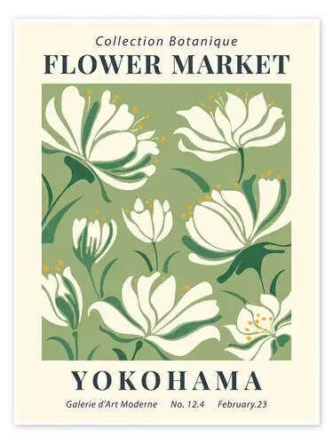 Flower Market Yokohama de TAlex Exhibition Posters