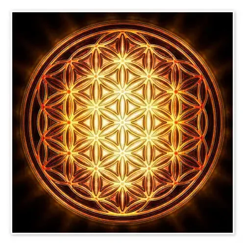 Flower of Life – Gold Sun de Dirk Czarnota
