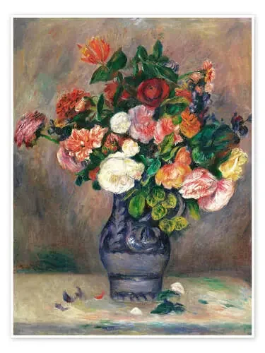 Flowers in a Vase de Pierre-Auguste Renoir Master Collection