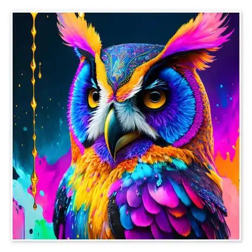 Fluo Owl I de Elena Dudina
