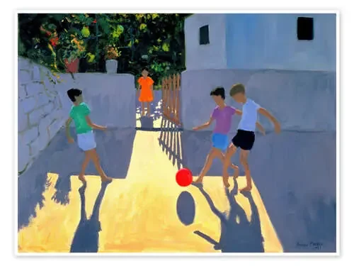 Footballers, Kos, 1993 de Andrew Macara Bridgeman Images