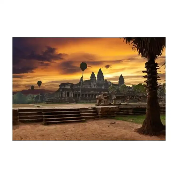 Fotomural Angkor Wat FLF019, 280cm. x 250cm., Vinilo Autoadhesivo Mate, Todo Color, Original, 0x0x0x0 cm.