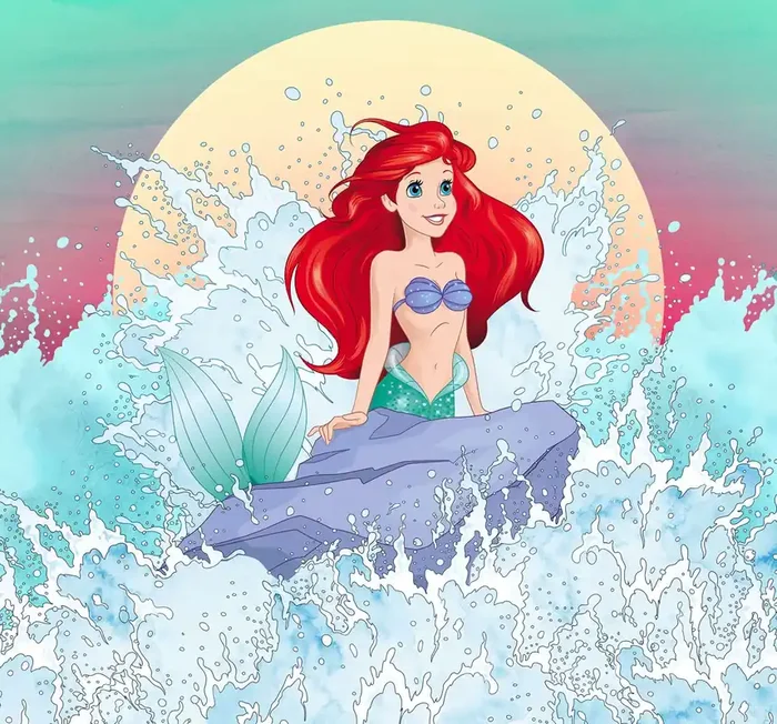 fotomural Ariel – La sirenita multi color de Disney – 610776