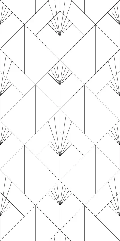 fotomural arte deco blanco y negro de ESTAhome – 158934