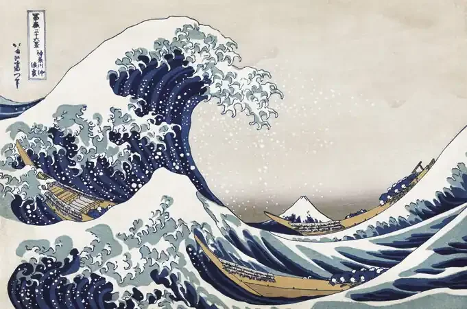 fotomural arte japonés azul de Sanders & Sanders – 640966