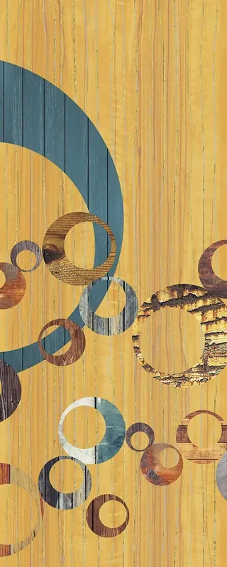 fotomural artístico amarillo y azul de Sanders & Sanders – 611901