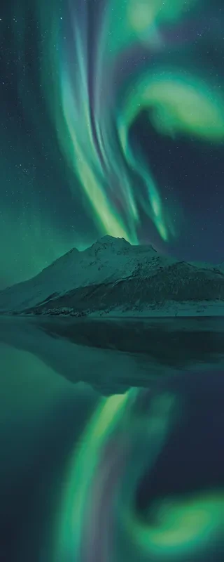 fotomural aurora polar verde y azul de Sanders & Sanders – 612562