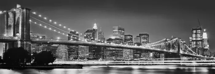 fotomural Brooklyn Bridge blanco y negro de Komar – 611065