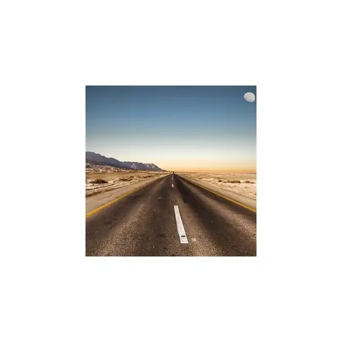Fotomural Carretera Desierta FPR002, 150cm. x 150cm., Vinilo Autoadhesivo Mate, Todo Color, Original, 25x0x25x0 cm.