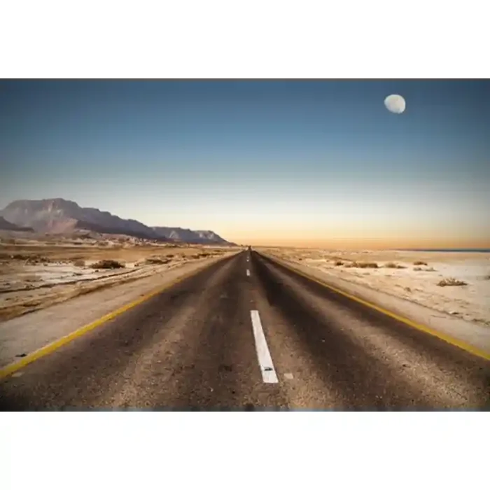 Fotomural Carretera Desierta FPR002, 185cm. x 123.3cm., Vinilo Autoadhesivo Mate, Todo Color, Original, 0x0x0x0 cm.