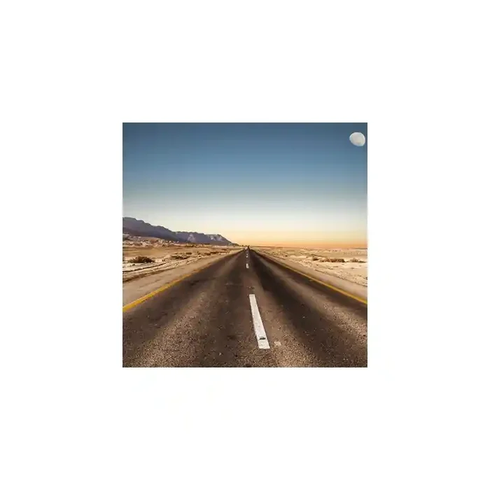 Fotomural Carretera Desierta FPR002, 200cm. x 200cm., Vinilo Autoadhesivo Mate, Todo Color, Original, 33.33x0x33.33×0 cm.