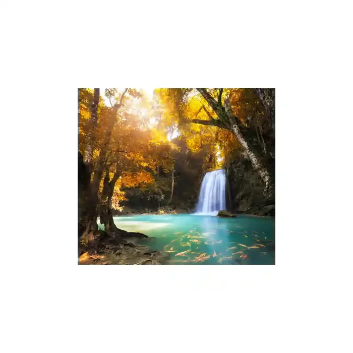 Fotomural Cascada FPR036, 143cm. x 130cm., Vinilo Autoadhesivo Mate, Todo Color, Original, 19.07x0x19.07×0 cm.