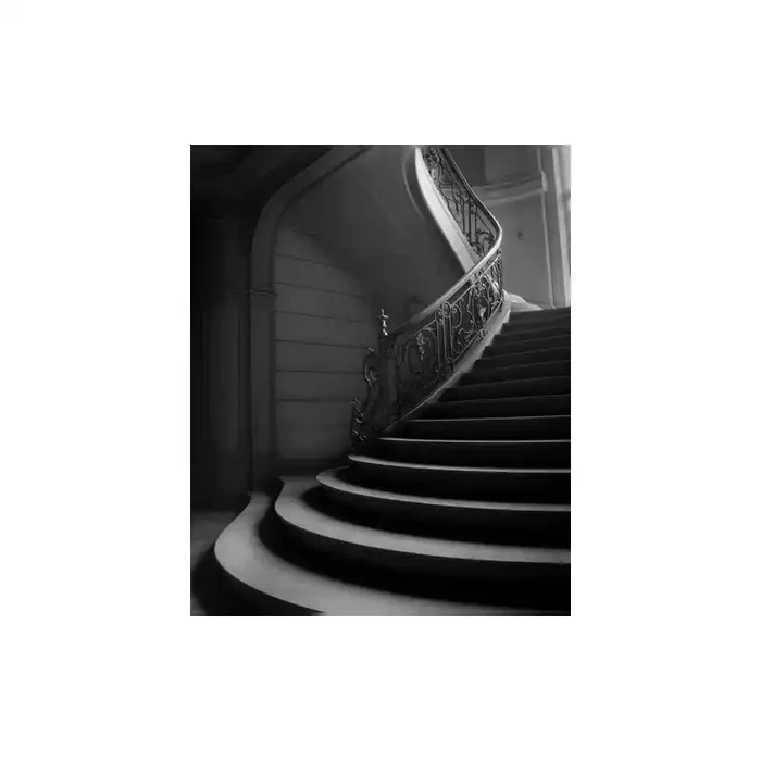 Fotomural Escaleras FPR004, 200cm. x 244cm., Vinilo Autoadhesivo Mate, Blanco y Negro, Invertir, 0x28x0x28 cm.