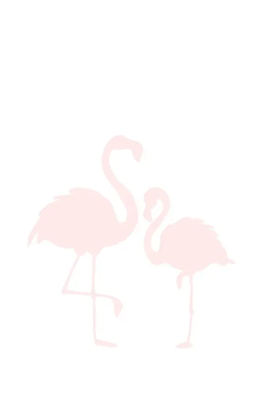 fotomural flamencos madre e hijo rosa claro y blanco de ESTAhome – 159324