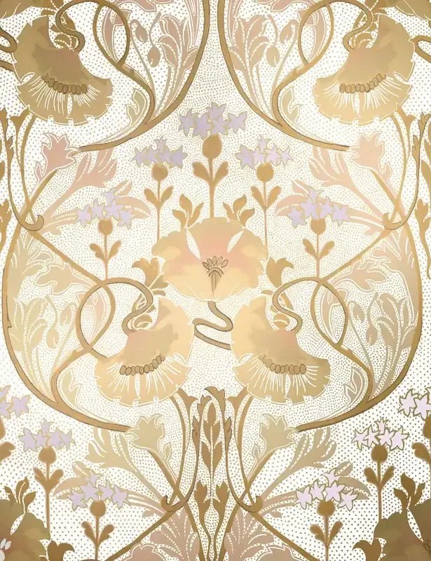 fotomural flores beige de Sanders & Sanders – 612465