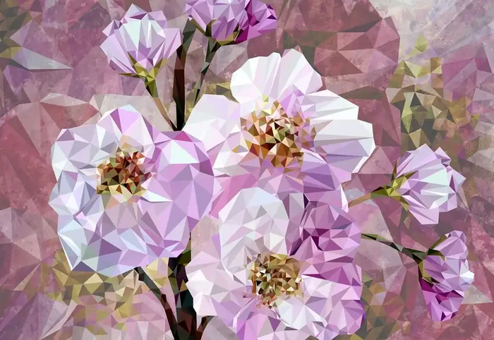 fotomural Flores de cerezo rosa de Sanders & Sanders – 612327