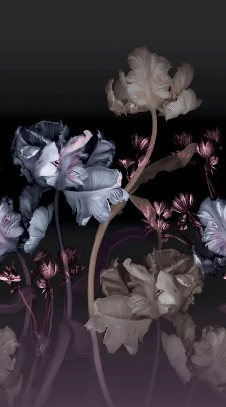 fotomural flores negro de Erismann – 661661