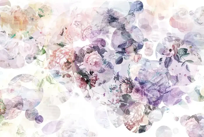 fotomural flores románticas multi color de Komar – 611137