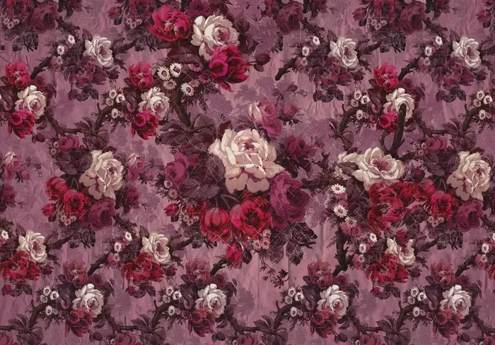 fotomural flores rosa y morado lila de Sanders & Sanders – 611869