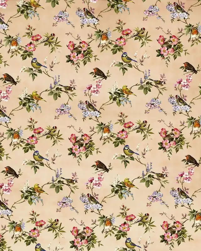 fotomural flores y pájaros multi color de Komar – 611171