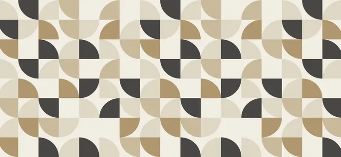 fotomural formas geométricas beige y negro de ESTAhome – 159399