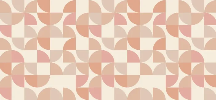 fotomural formas geométricas beige y rosa de ESTAhome – 159401