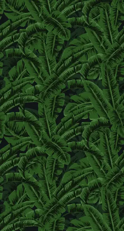 fotomural hojas de banano verde selva tropical de ESTAhome – 159106