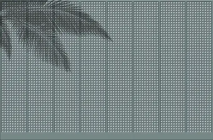 fotomural hojas de palmera azul de Sanders & Sanders – 640951